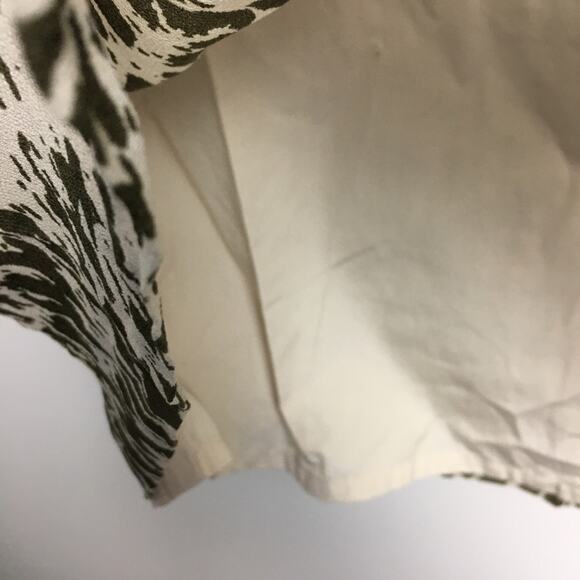 J.Crew Animal Print Skirt Green Beige Size 8 - Picture 7 of 13